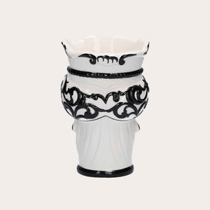Vaso Testa di Moro Piccolo in Ceramica Nera – Artigianato Made in Italy h. 20 cm