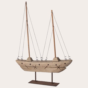 Miniatura di Peschereccio in Legno e Ferro