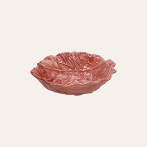 Alzata Radicchio in Ceramica Rosa 29x34 H.10 cm