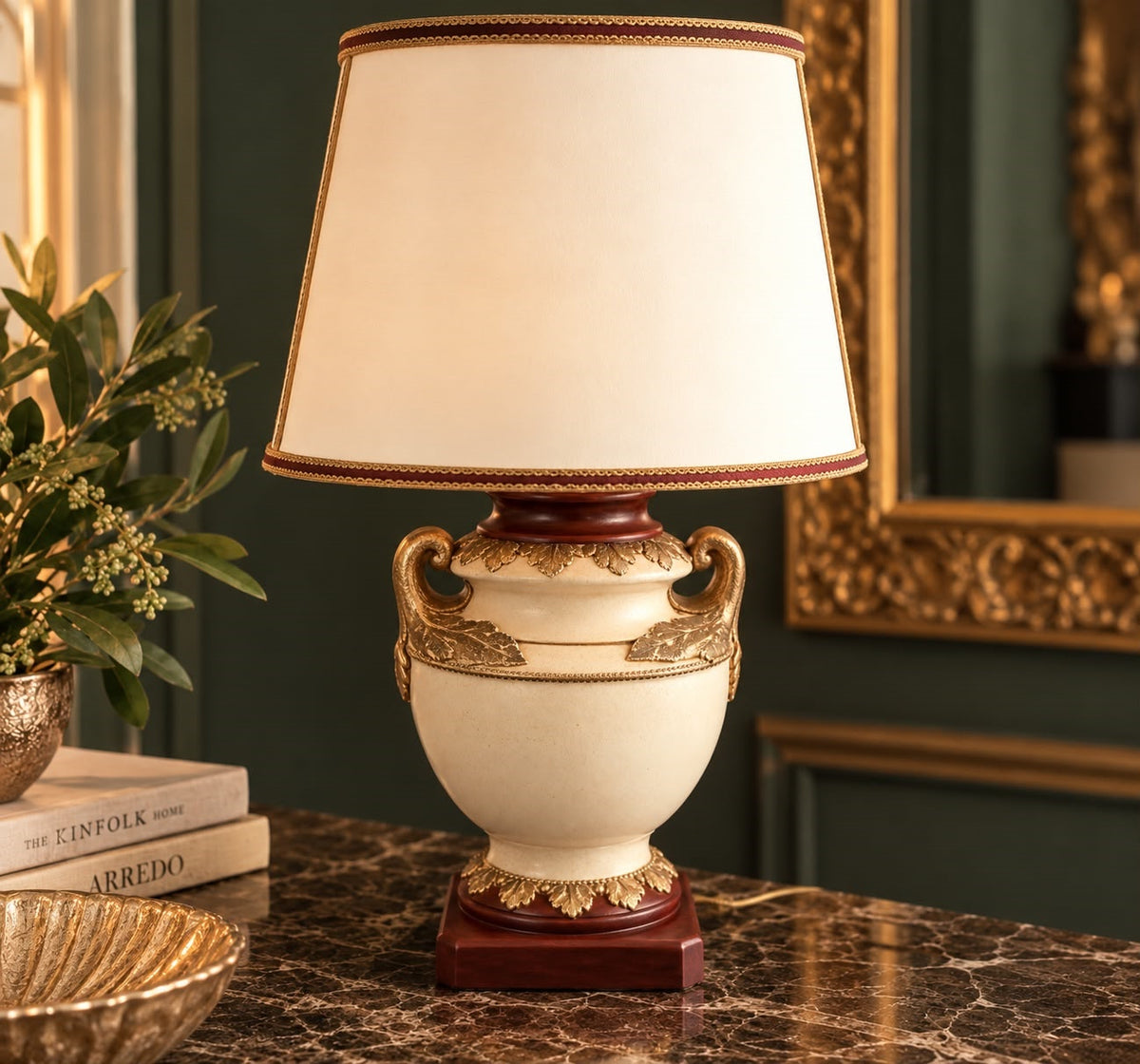 Lampada da comodino Corinzia in Ceramica H. 41 cm