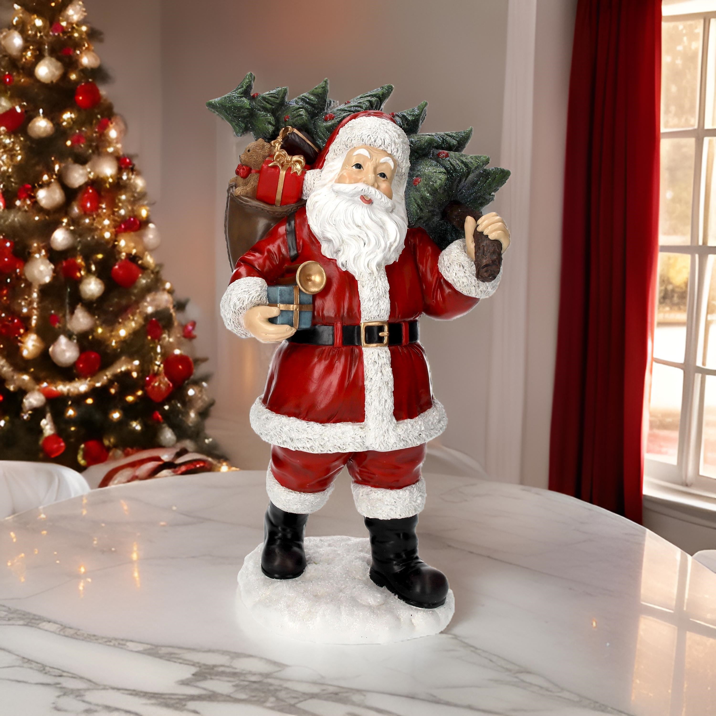 Santa Claus Christmas Decoration in Resin