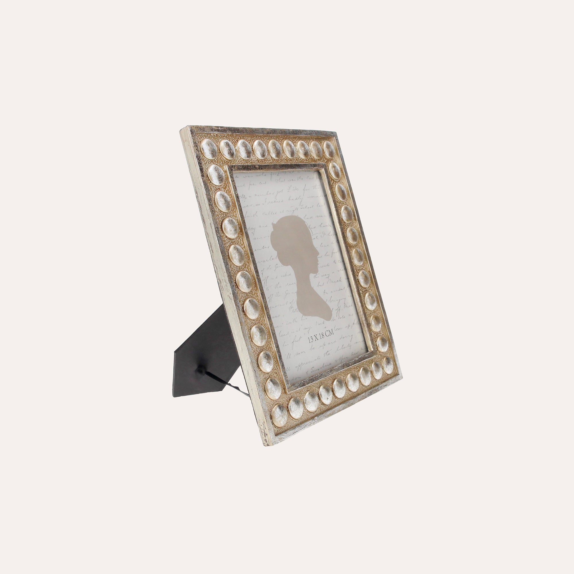 Small Silver-Studded Picture Frame (21.5x16.5cm)