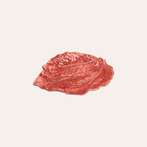 Piatto Radicchio in Ceramica Rosa 35x42xH.5 cm