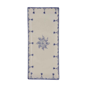 Vassoio Rettangolare in Ceramica Blu Stile Barocco – Elegante per Antipasti