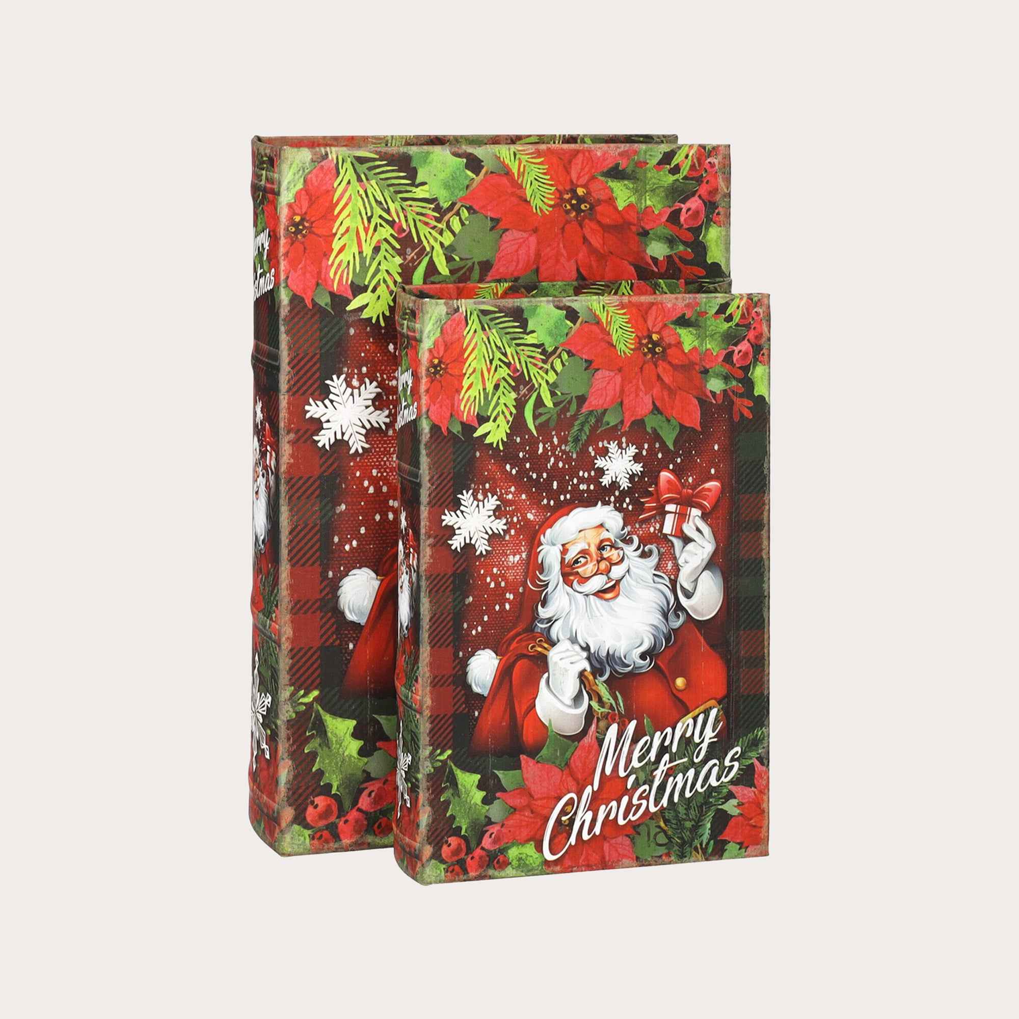 Coppia Scatole Libro Babbo Natale