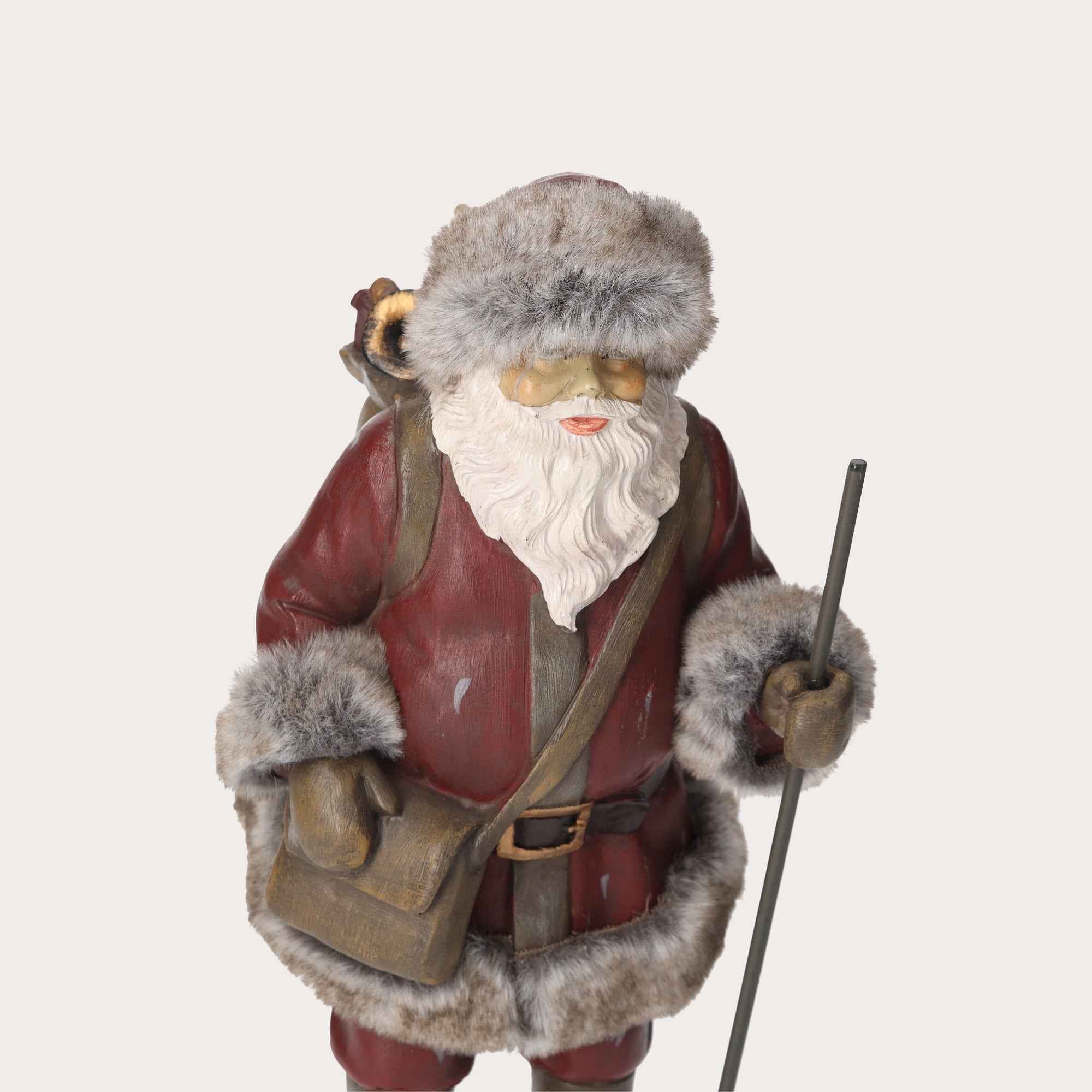 Statuina in Resina di Babbo Natale con Sacco di Doni