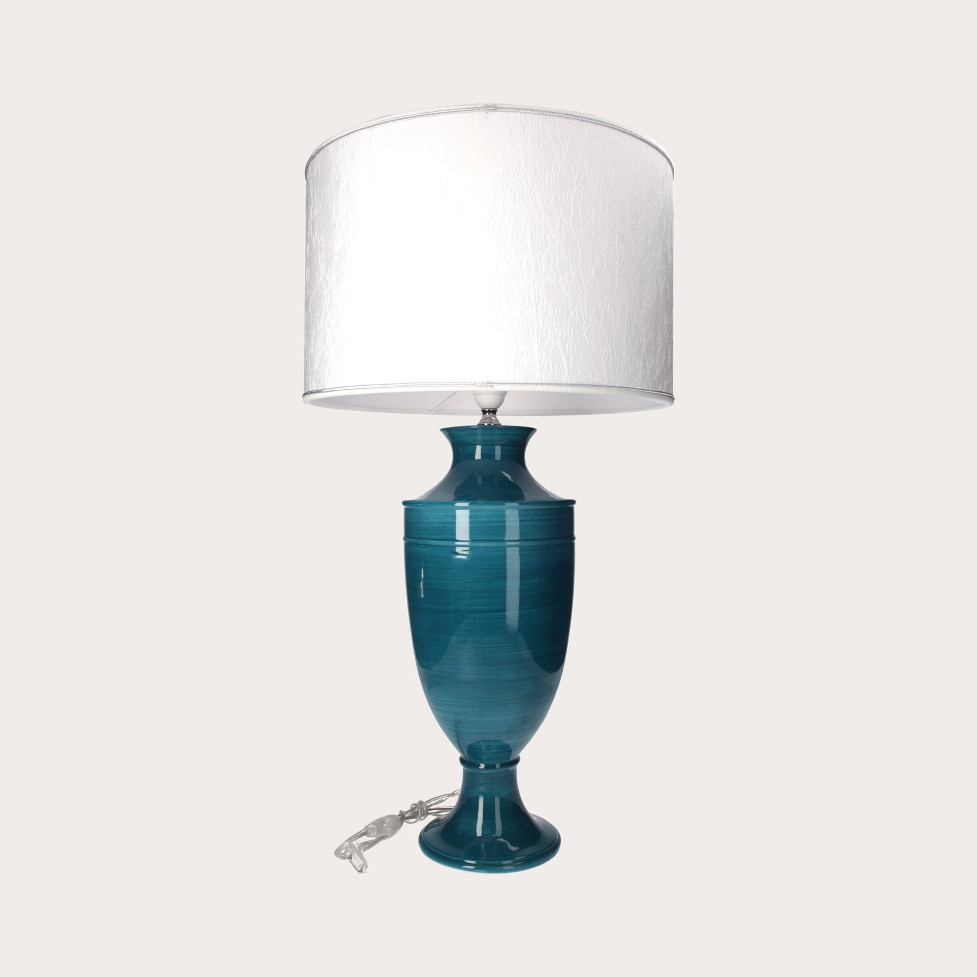 Petrol Blue Ceramic Decorative Lamp