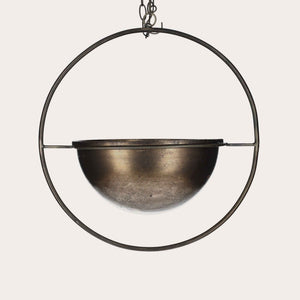 Elegante Porta Piante in Ottone Oro per Interni