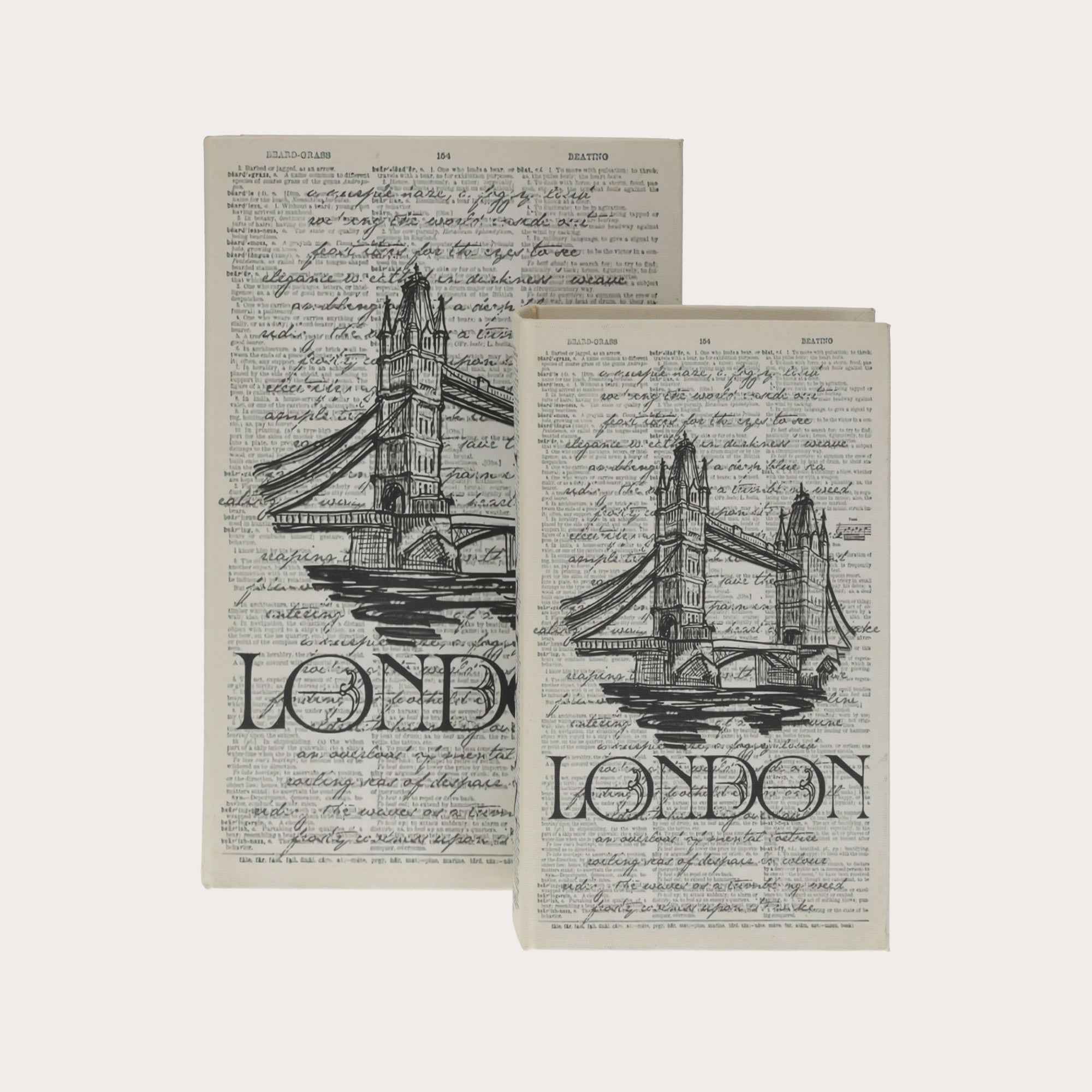 Scatola Libro Decorativa "London"