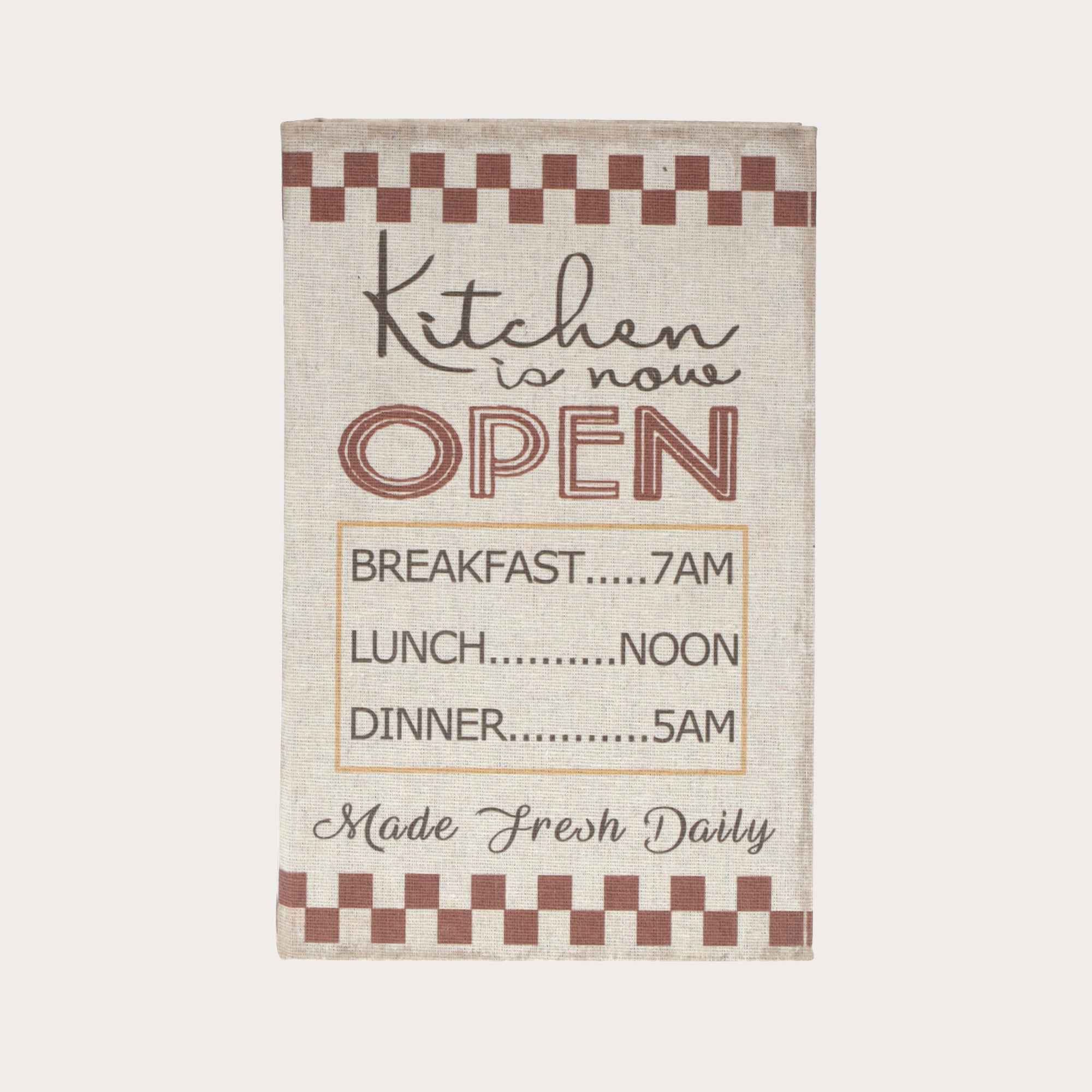 Scatola Libro Decorativa "Kitchen"
