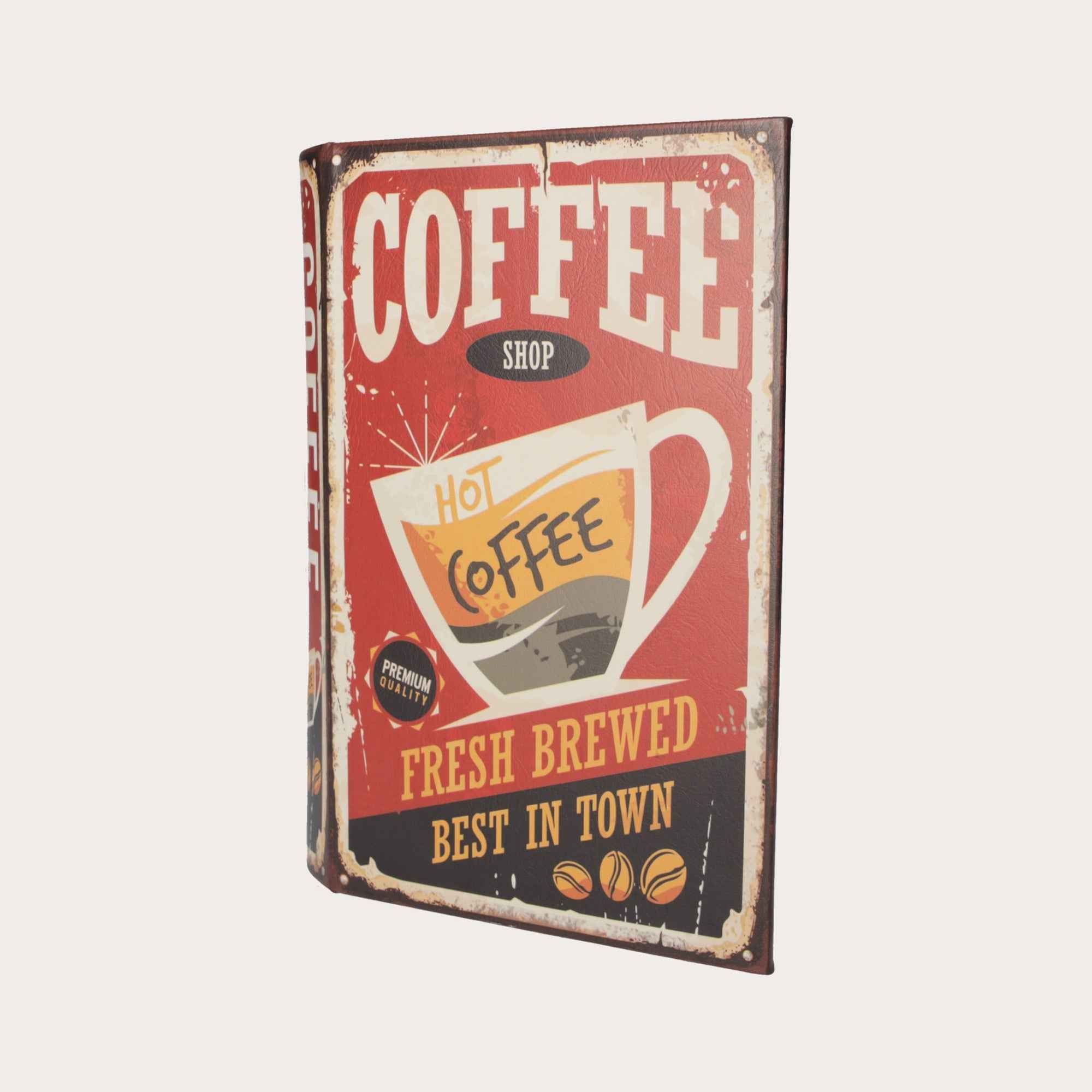 Scatola Libro Decorativa "Coffee"