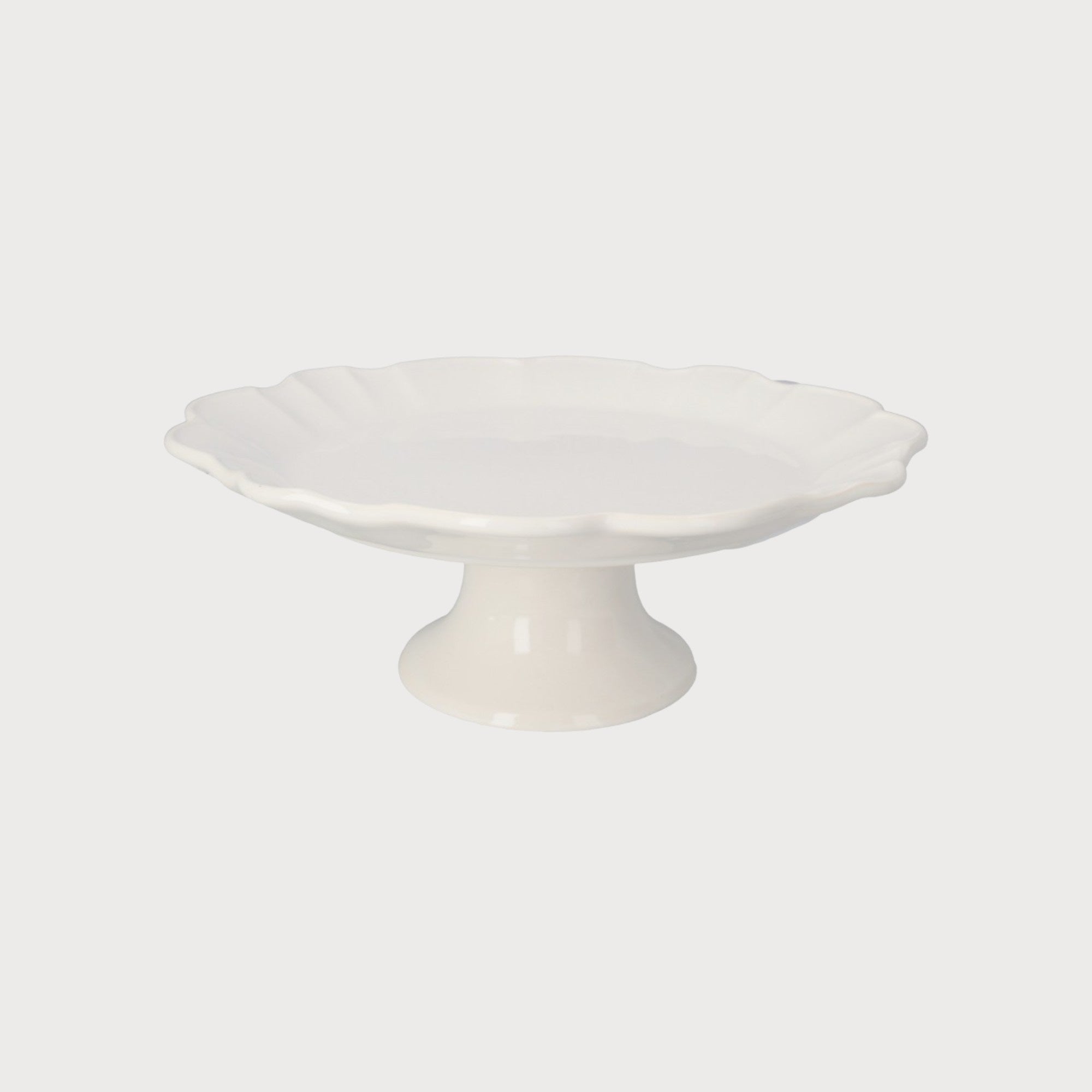 Alzata Bianca in Ceramica 32 cm