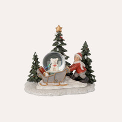 Adorno Navideño Infantil con Esfera y Luces LED – Al 13 x An 15 x Pr 12 cm