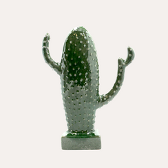Cactus Decorativo in Ceramica Verde H.36x27x8,5 cm