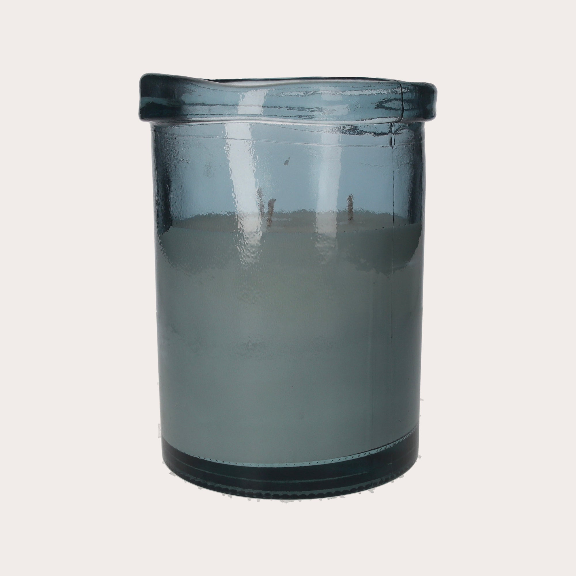 Cobalt Blue Recycled Glass Candle Berries Scent