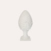 White Ceramic Pinecone H. 35cm