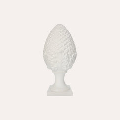 Pigna in Ceramica Bianca H. 35cm