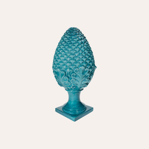 Pigna in Ceramica Color Petrolio - H. 50cm