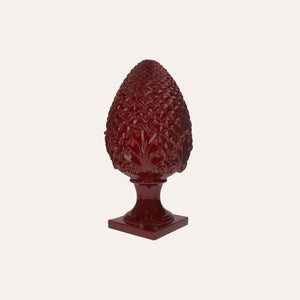 Pigna in Ceramica Bordeaux - H. 50cm