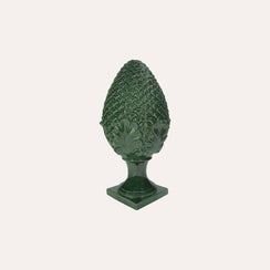 Pigna in Ceramica Verde H. 35cm