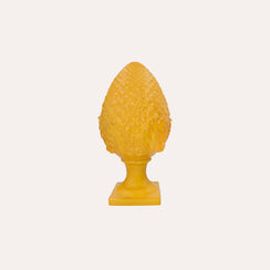Yellow Ceramic Pine Cone H. 35 cm
