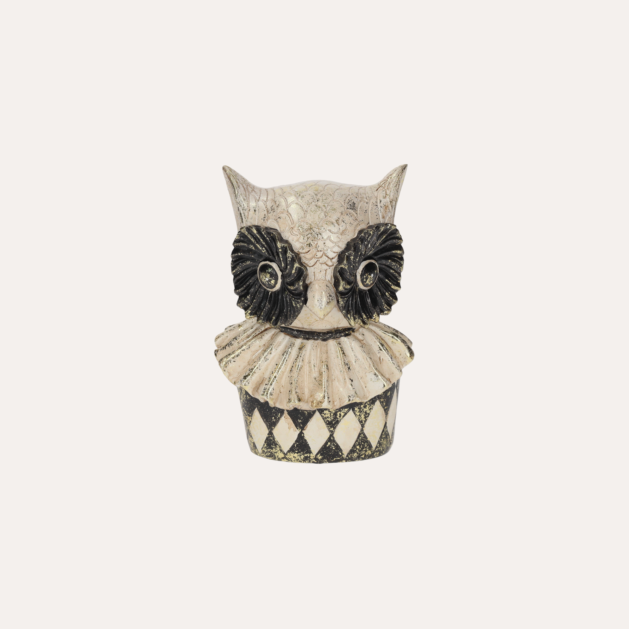 Busto Civetta Decorativo in Resina H20x25 cm