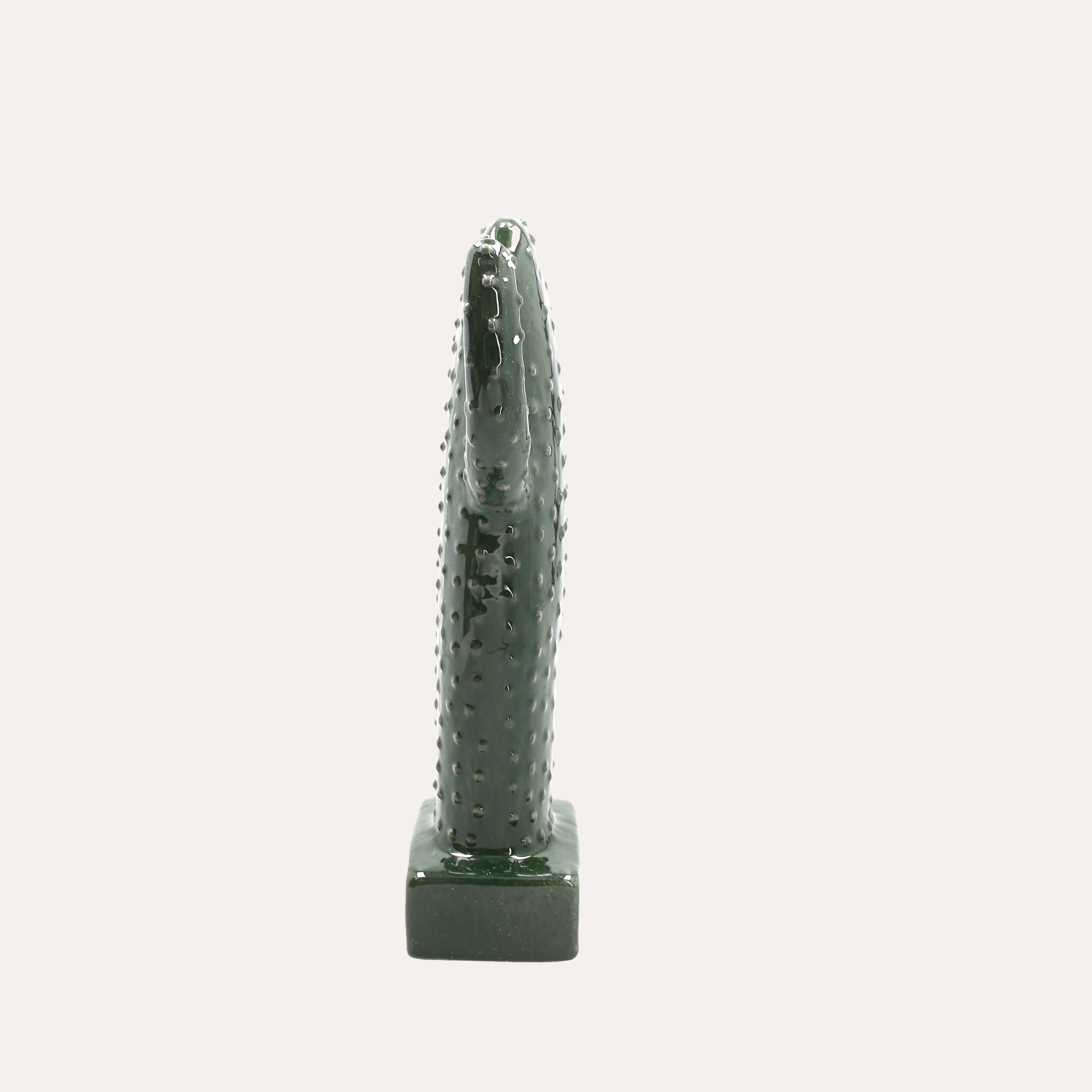 Fico d'India Decorativo in Ceramica Verde H.36x18x9 cm