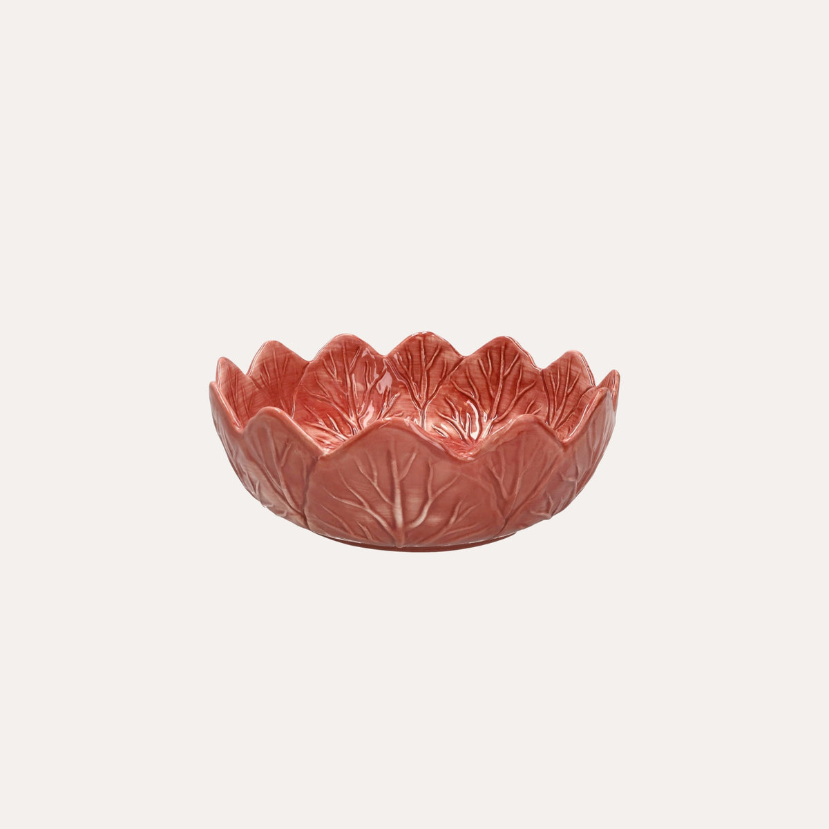 Insalatiera Radicchio Media in Ceramica Rosa Ø. 22x7 cm