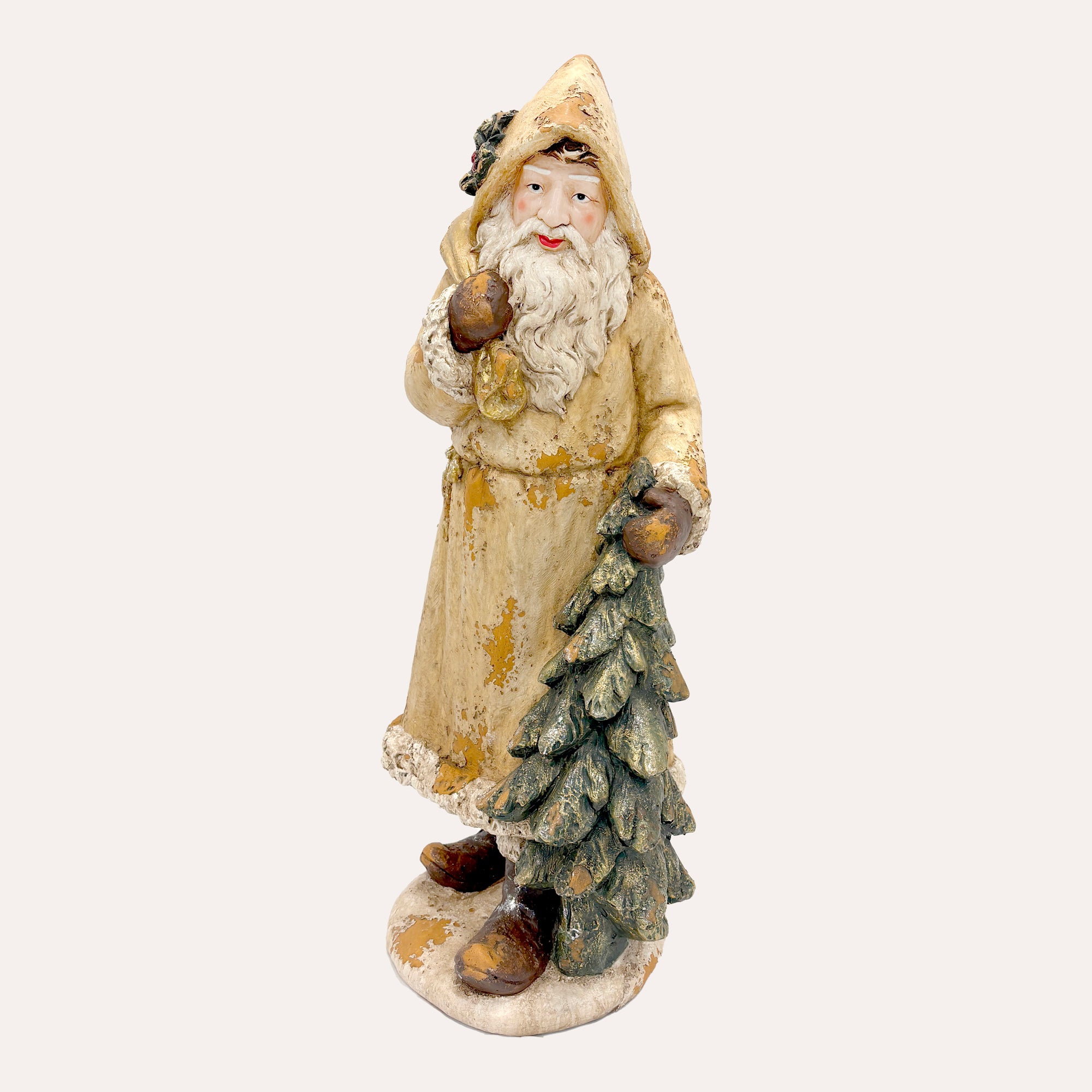 Babbo Natale in Resina Oro