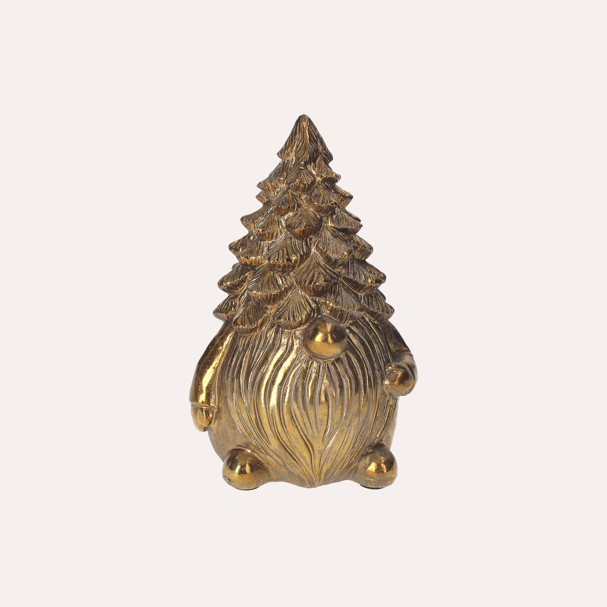 Gnomino Decorativo Dorato in Resina