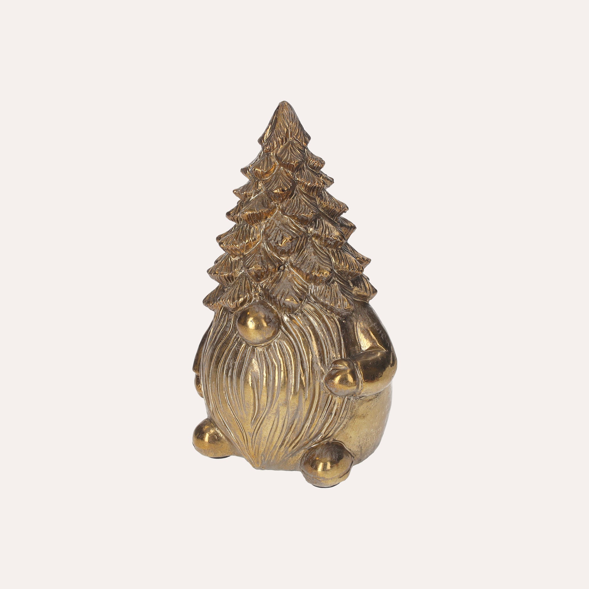 Gnomino Decorativo Dorato in Resina