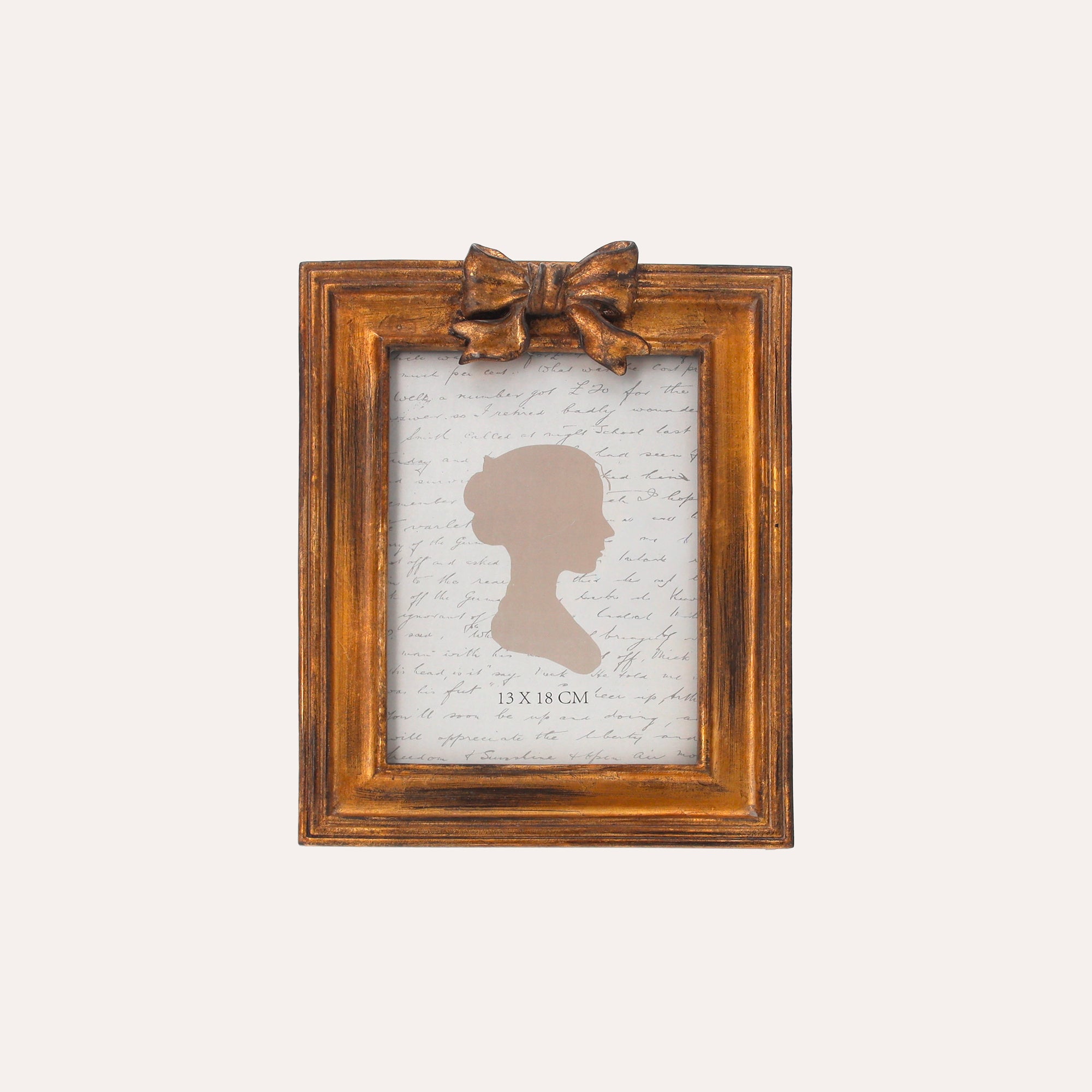 Golden Bow Design Photo Frame (22x16cm)