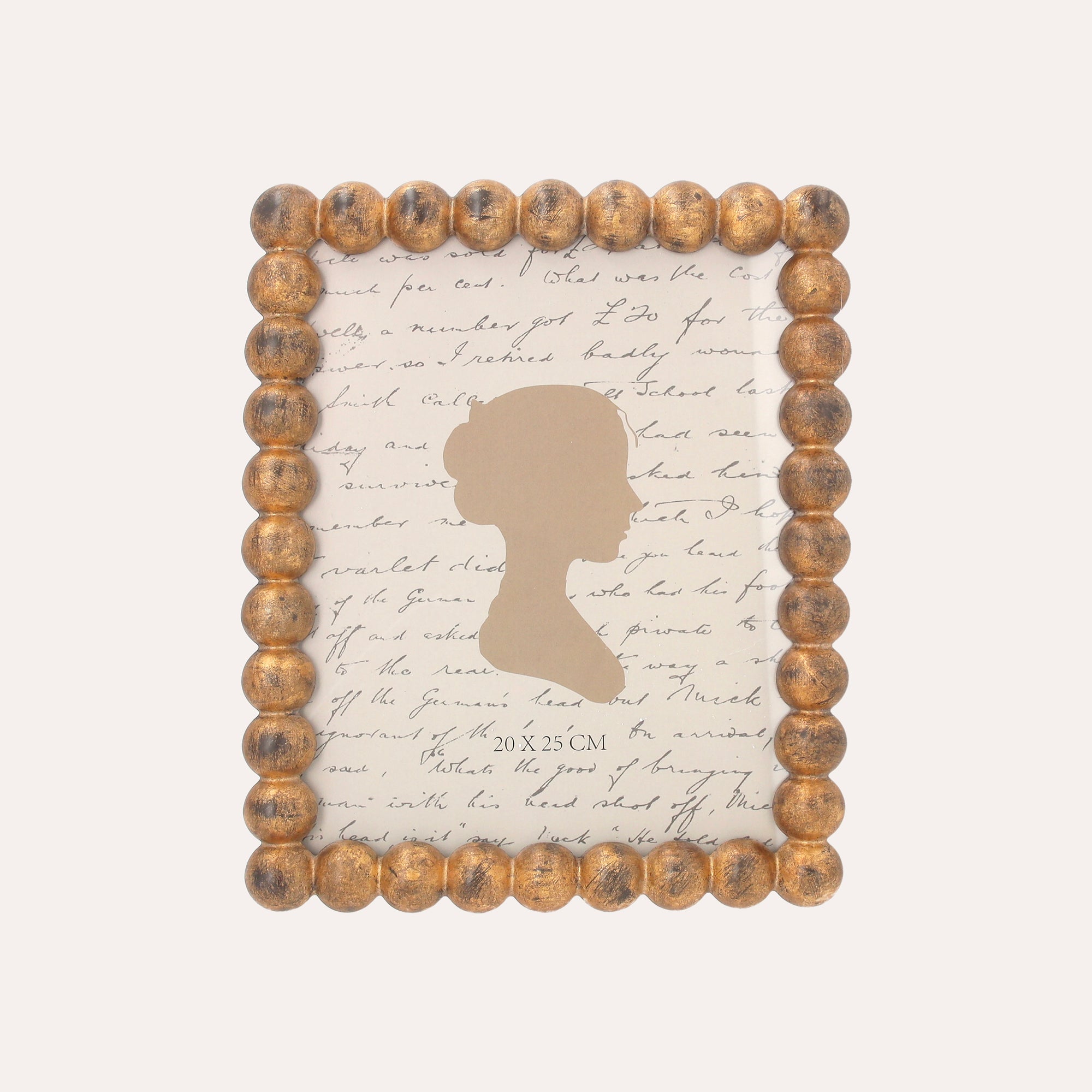 Large Photo Frame with Golden Sphere Motif (24x19cm)