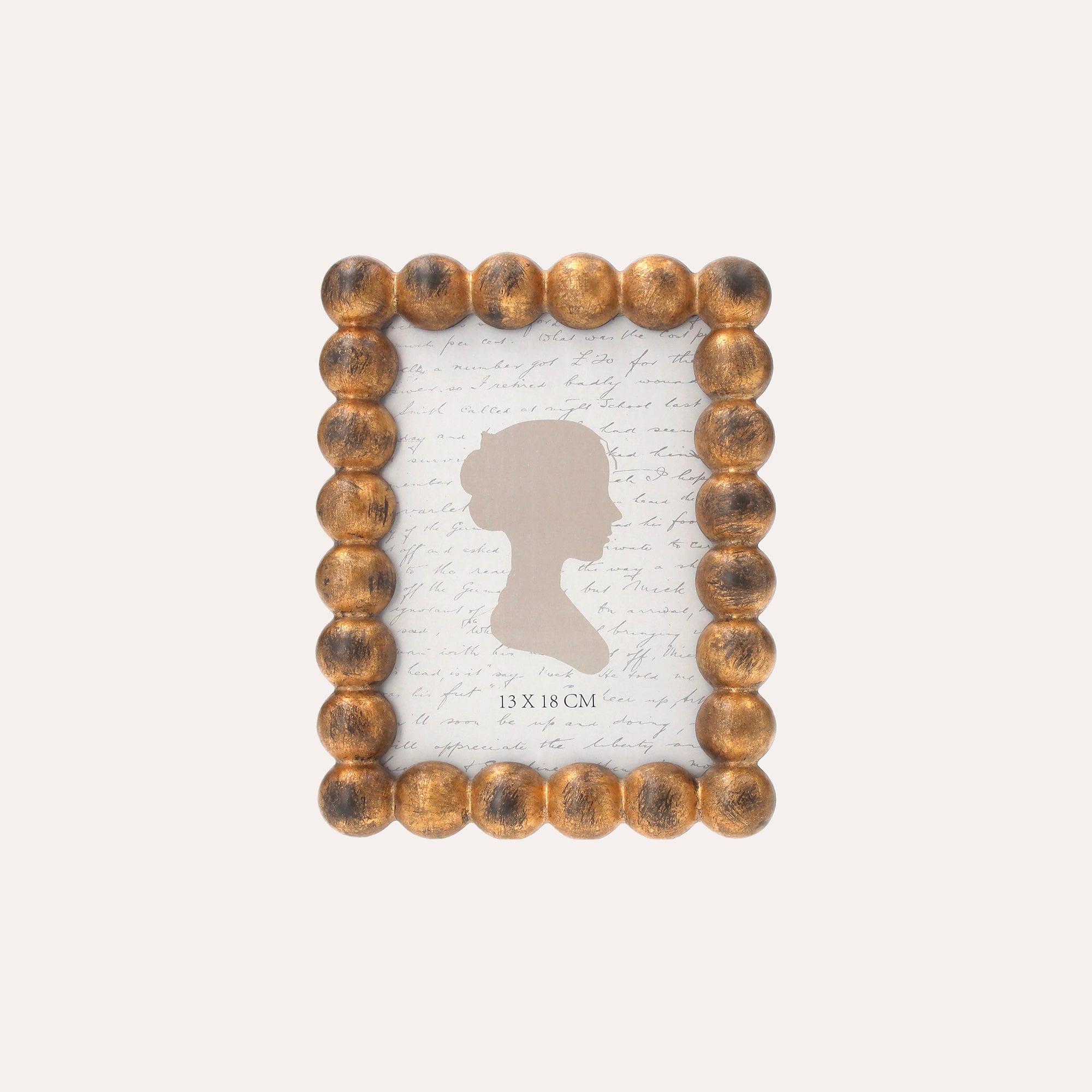 Small Photo Frame with Golden Spheres Motif (21x16cm)