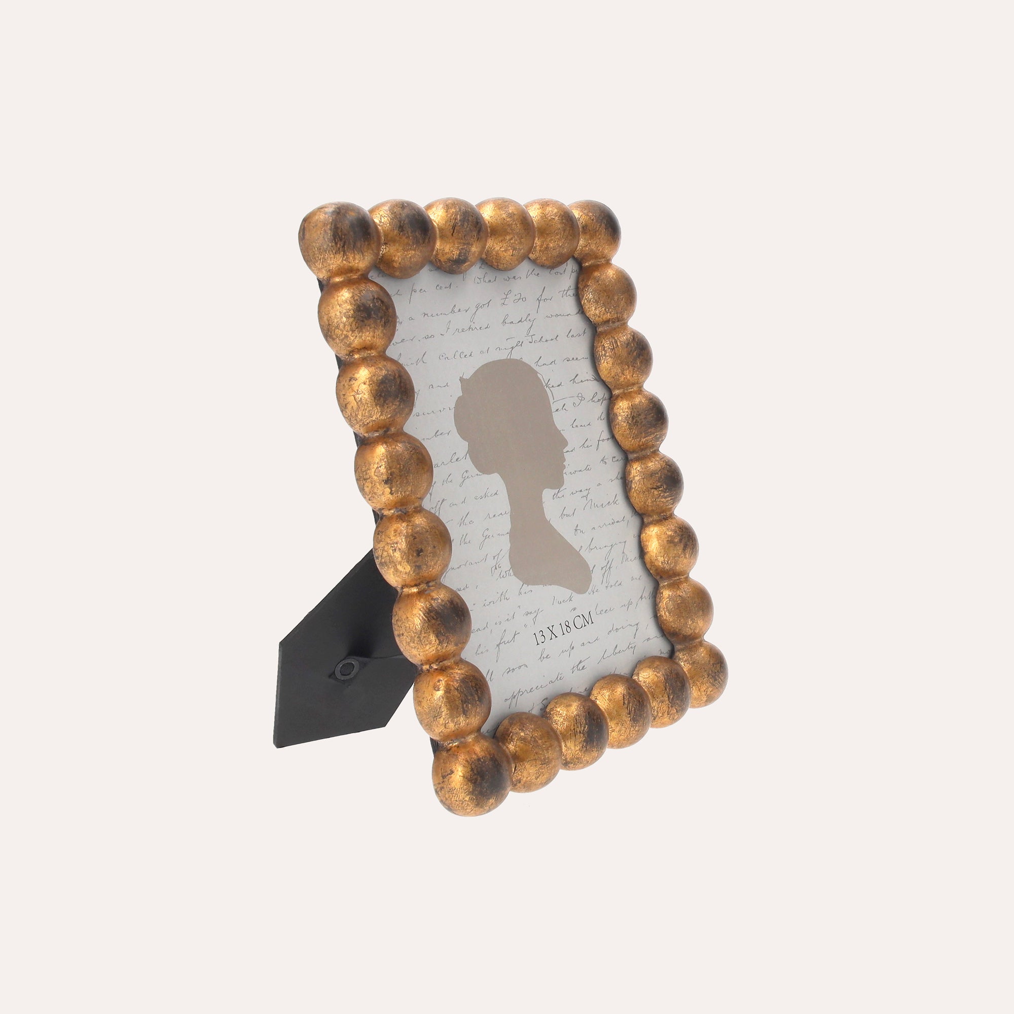 Small Photo Frame with Golden Spheres Motif (21x16cm)