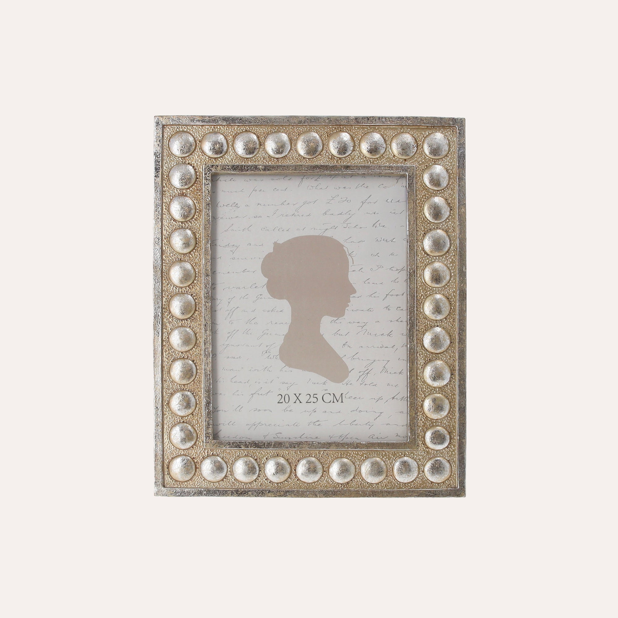 Large Photo Frame with Silver Studs (24x19cm)