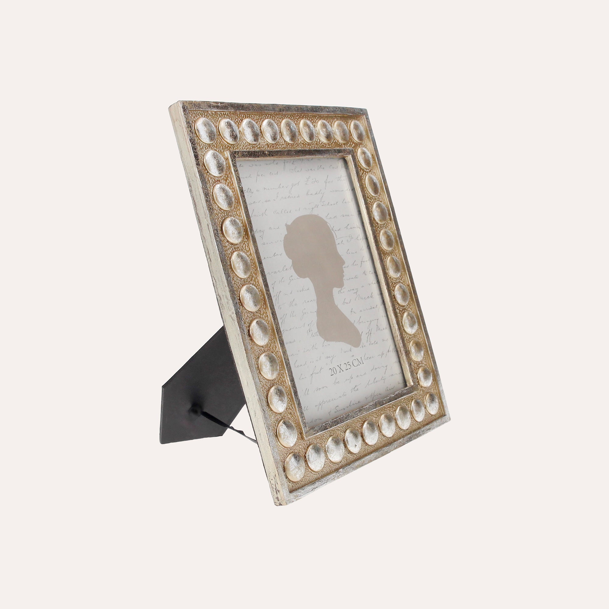 Large Photo Frame with Silver Studs (24x19cm)