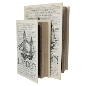 Scatola Libro Decorativa "London"