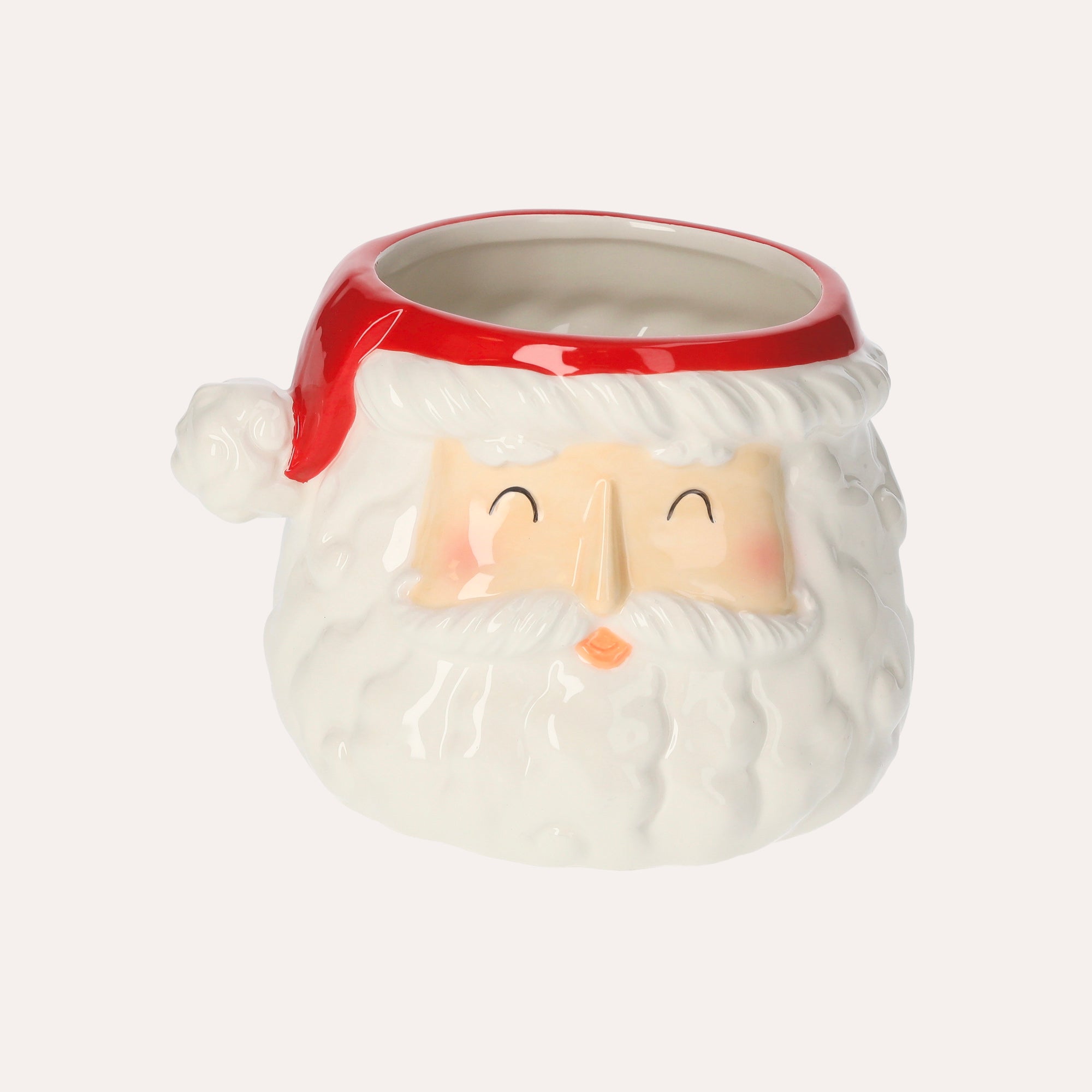 Ceramic Christmas Nutcracker Santa Shaped