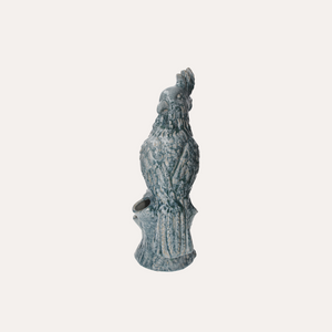Pappagallo vaso in ceramica azzurro 26x18x53 cm
