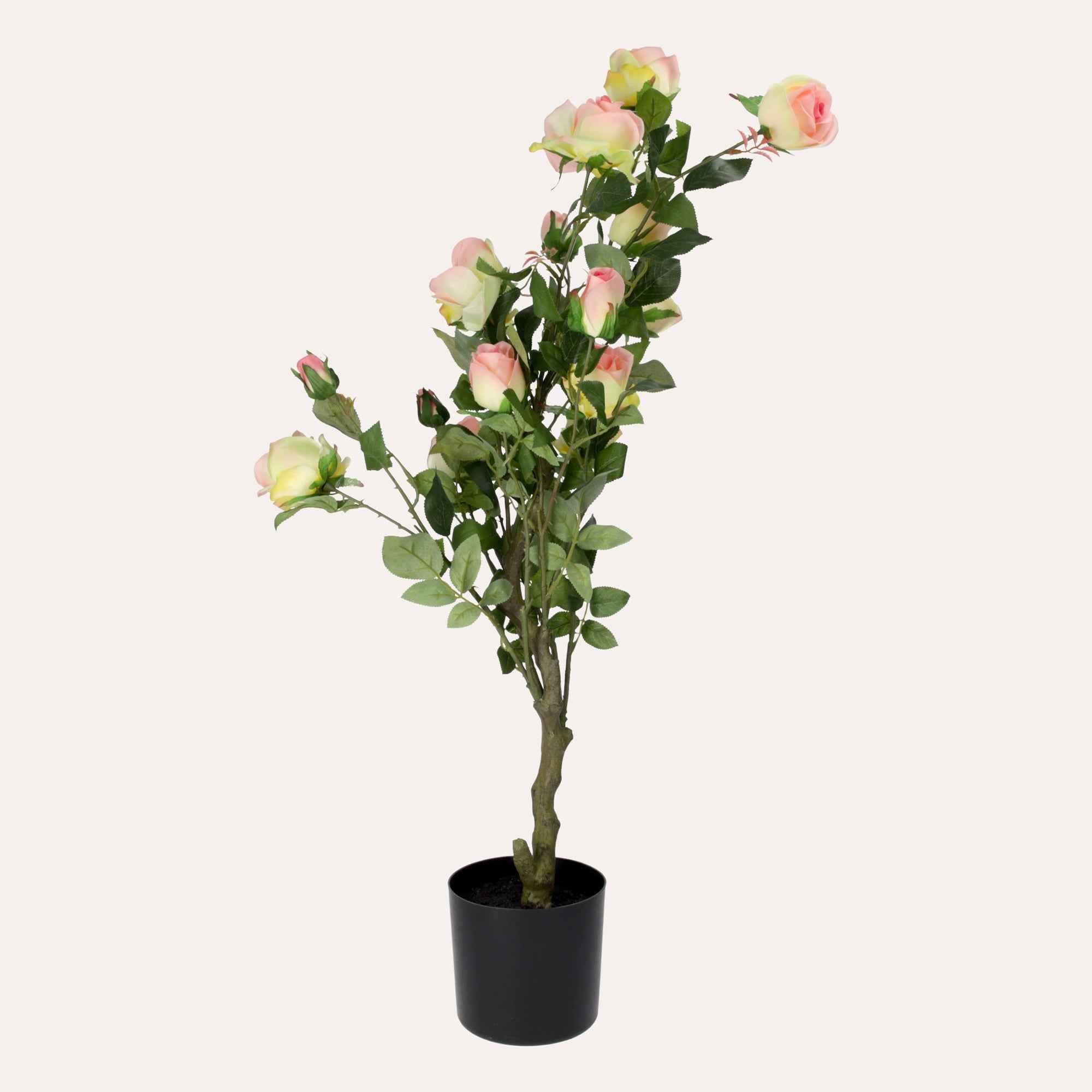 Vaso con Rose Artificiali per Decorazione di Ambienti