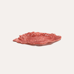 Piatto Radicchio in Ceramica Rosa 35x42xH.5 cm