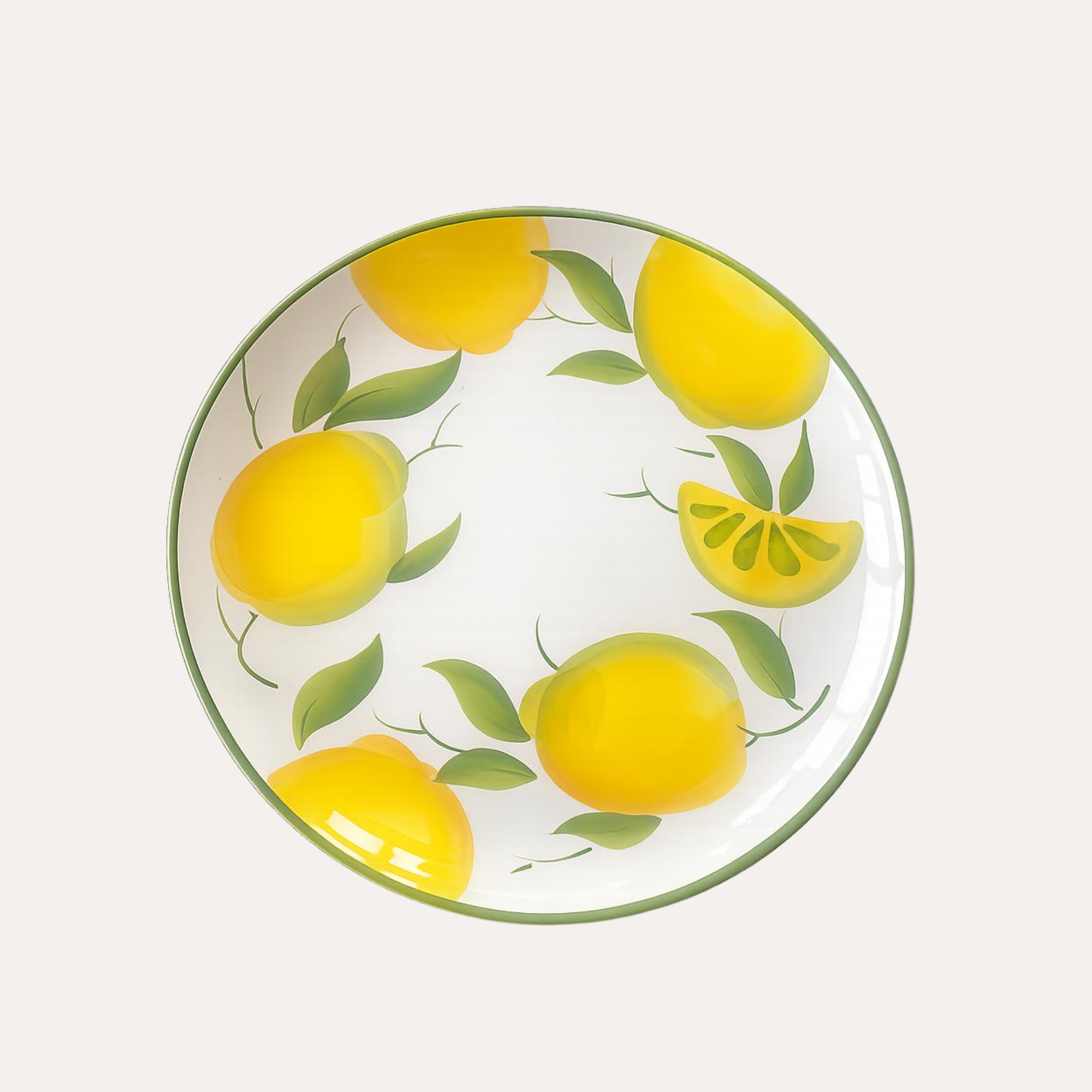 Piatto Piano Decorativo Limoni Ø 28,5 cm