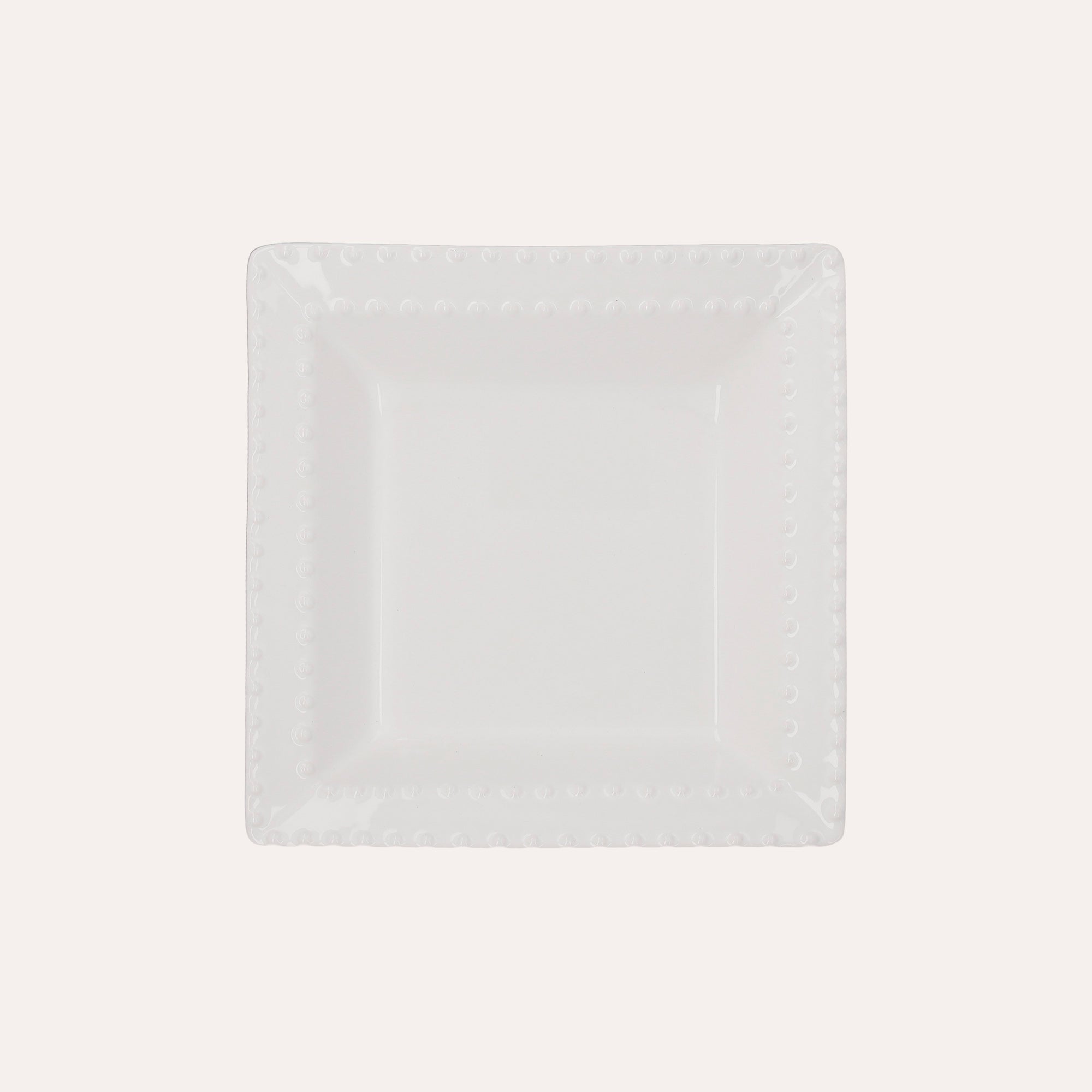 Vasca Quadrata in Ceramica Bianca 29x29x6 cm