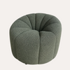 Fauteuil en tissu bouclé vert 83x70x44 cm
