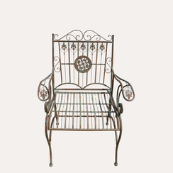 Poltroncina in Ferro Verde H. 100 cm