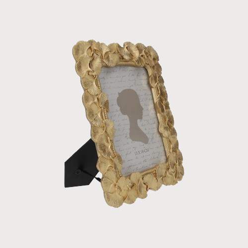 Large Photo Frame, Resin with Shiny Gold Finish (27.5x32 cm)