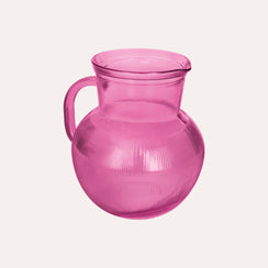Fuchsia Recycled Glass Table Jug H. 20 cm