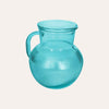 Blue Recycled Glass Table Jug H. 20cm