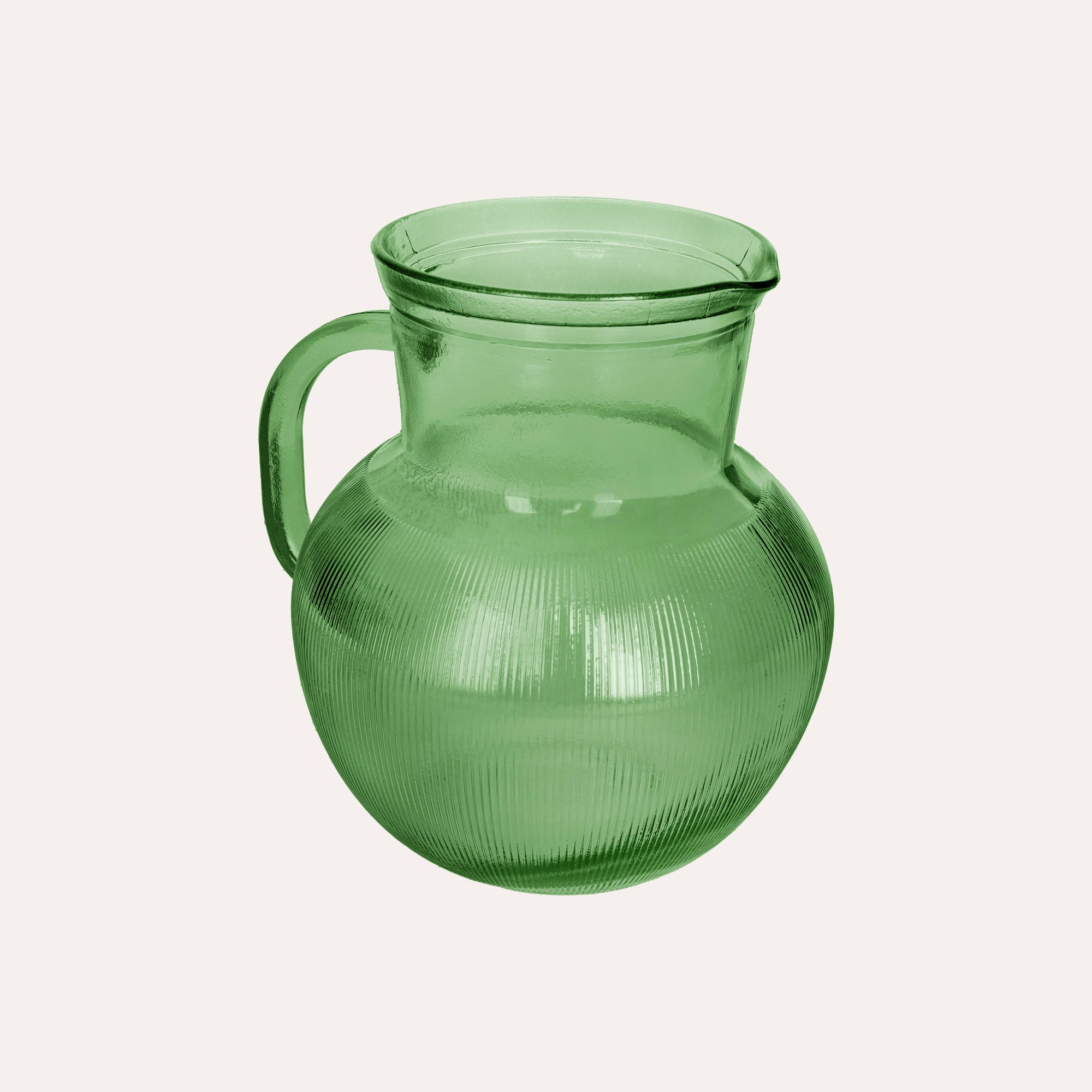Brocca da Tavola in Vetro riciclato, colore Verde H. 20 cm